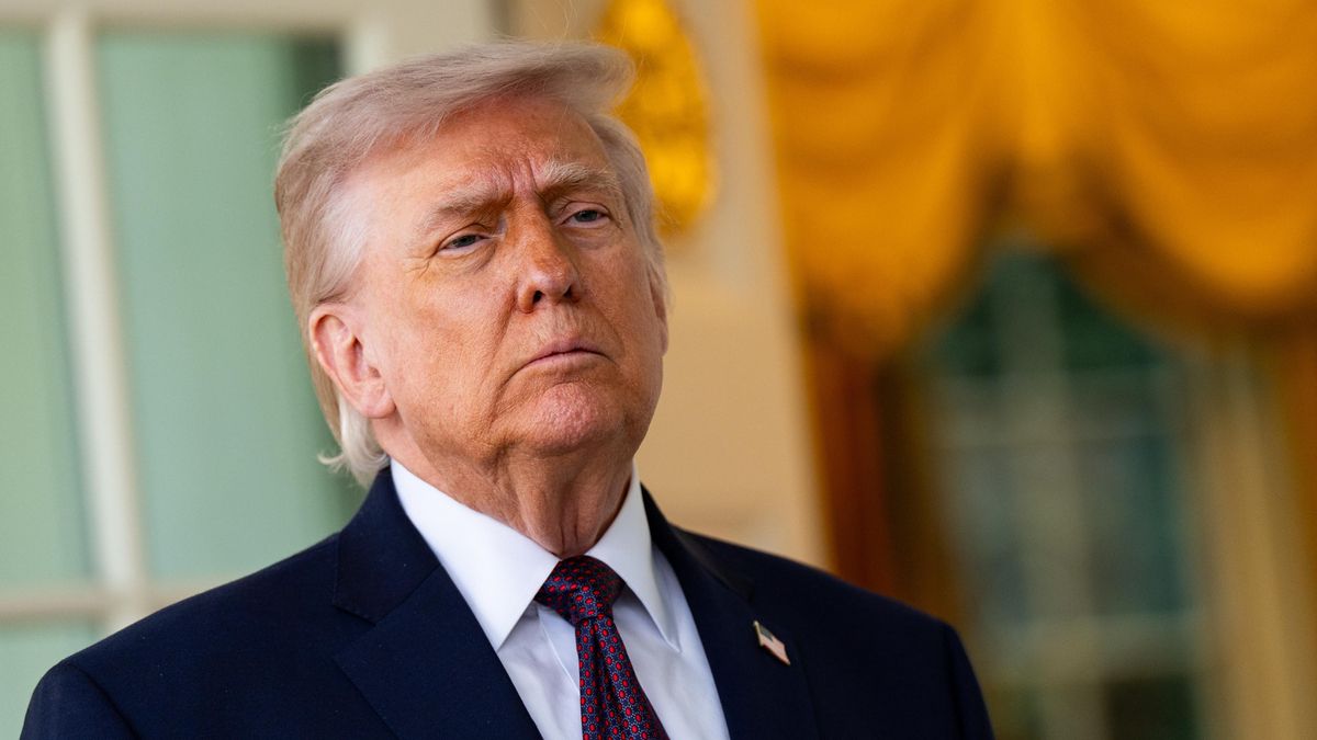 El presidente de EEUU, Donald Trump, en la Casa Blanca el 13 de abril.